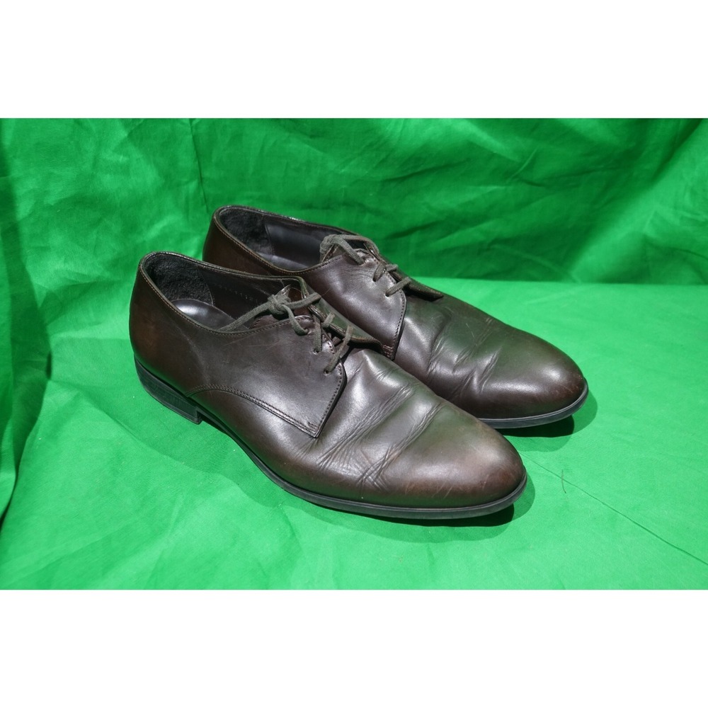 Harrys of‎ London Oxford Derby Brown Leather Shoes Mens EU 43 / US 9